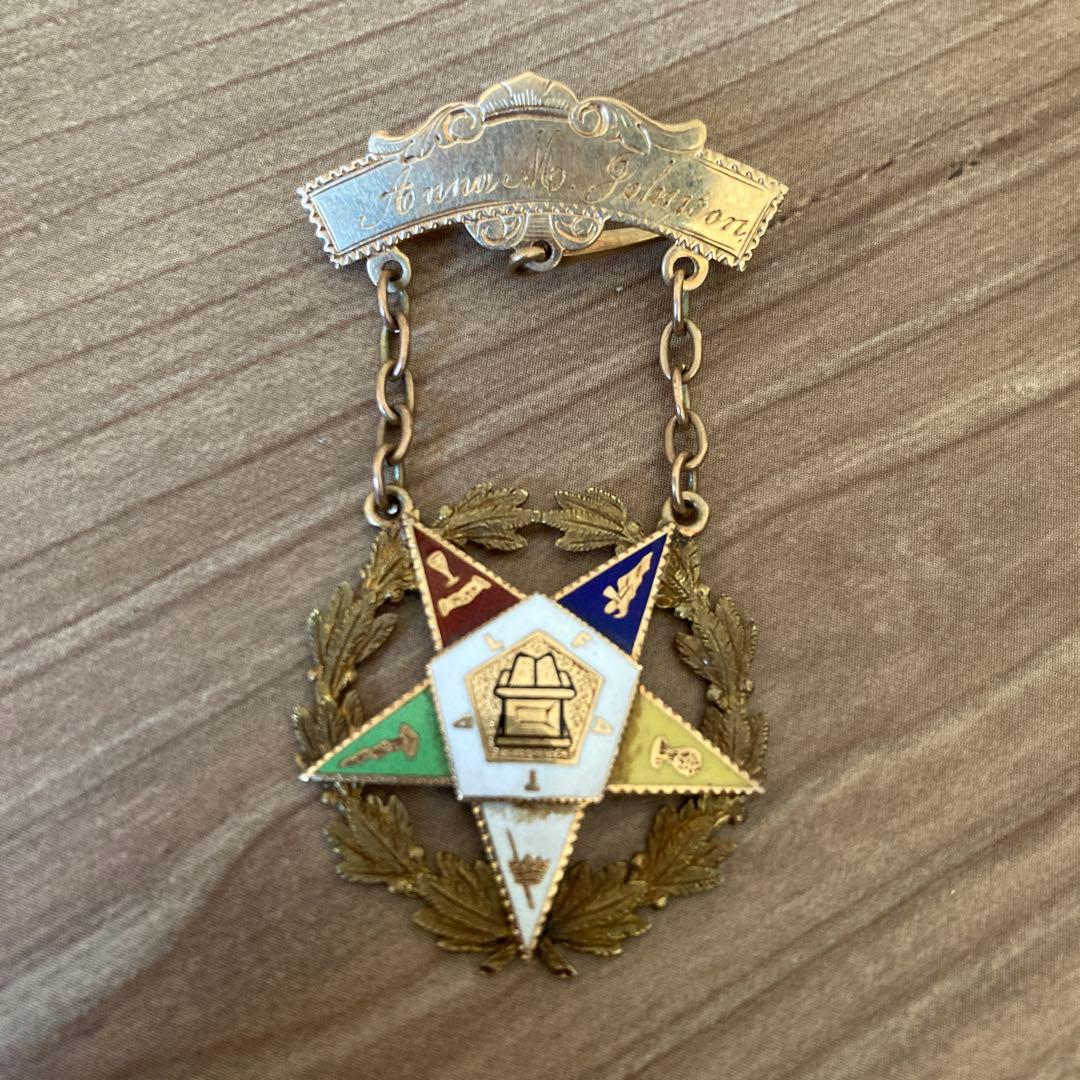 アンティーク　ブローチ　14k 海外雑貨