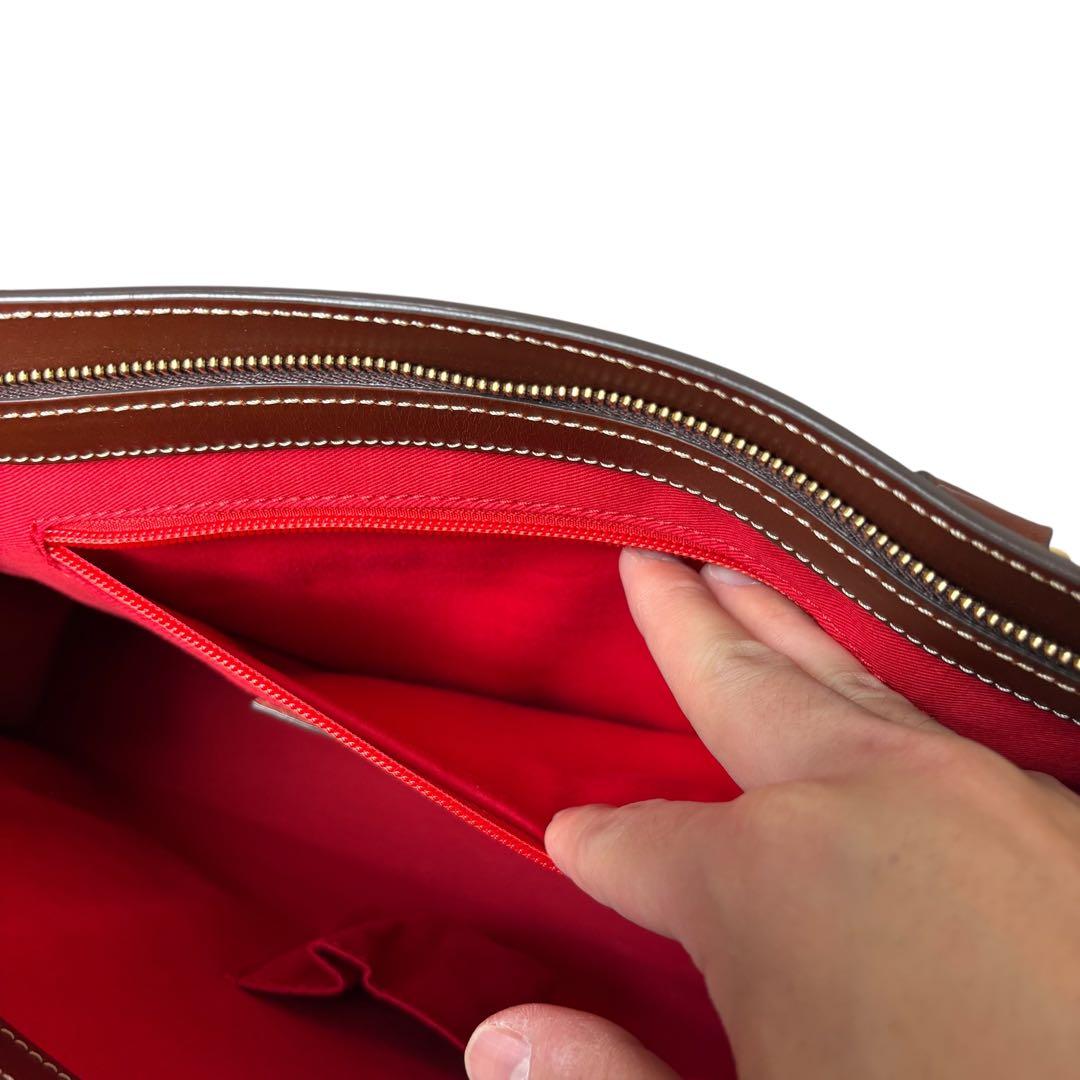 【極美品】ボルドリーニセレリア ビジネスバッグ レザー ブリーフケース　A4収納