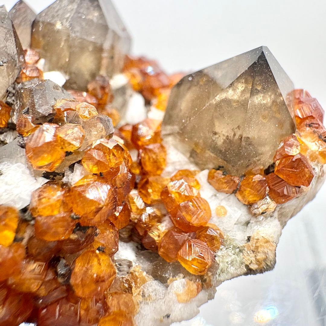 555 中国福建省産　ガーネット&スモーキークォーツ