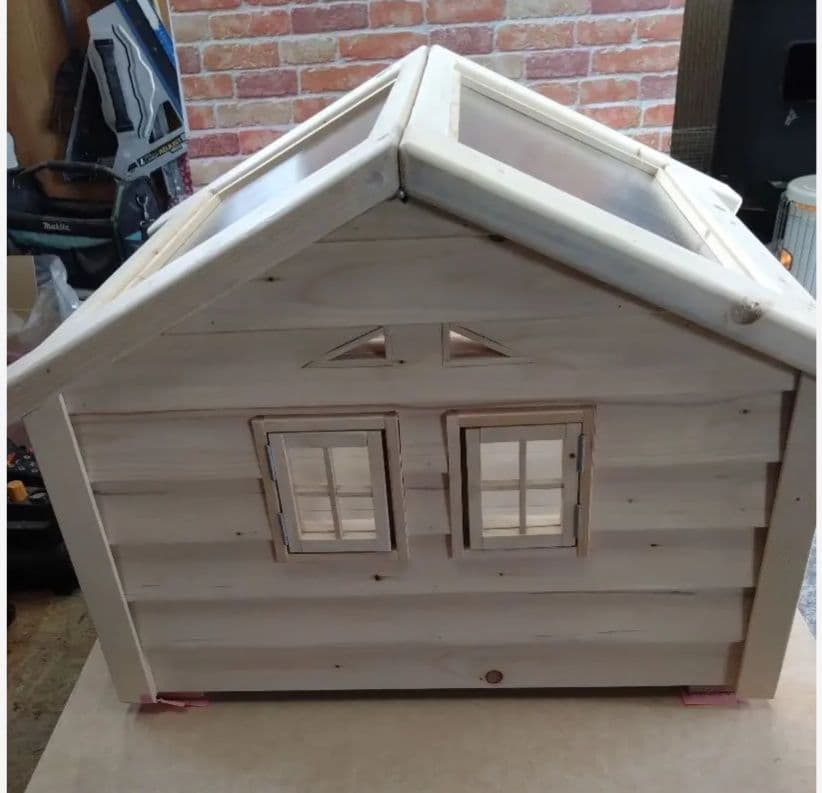 職人手作り 木製ペットハウス「Kenno」初号機　小型犬・猫用／室内用／特典付