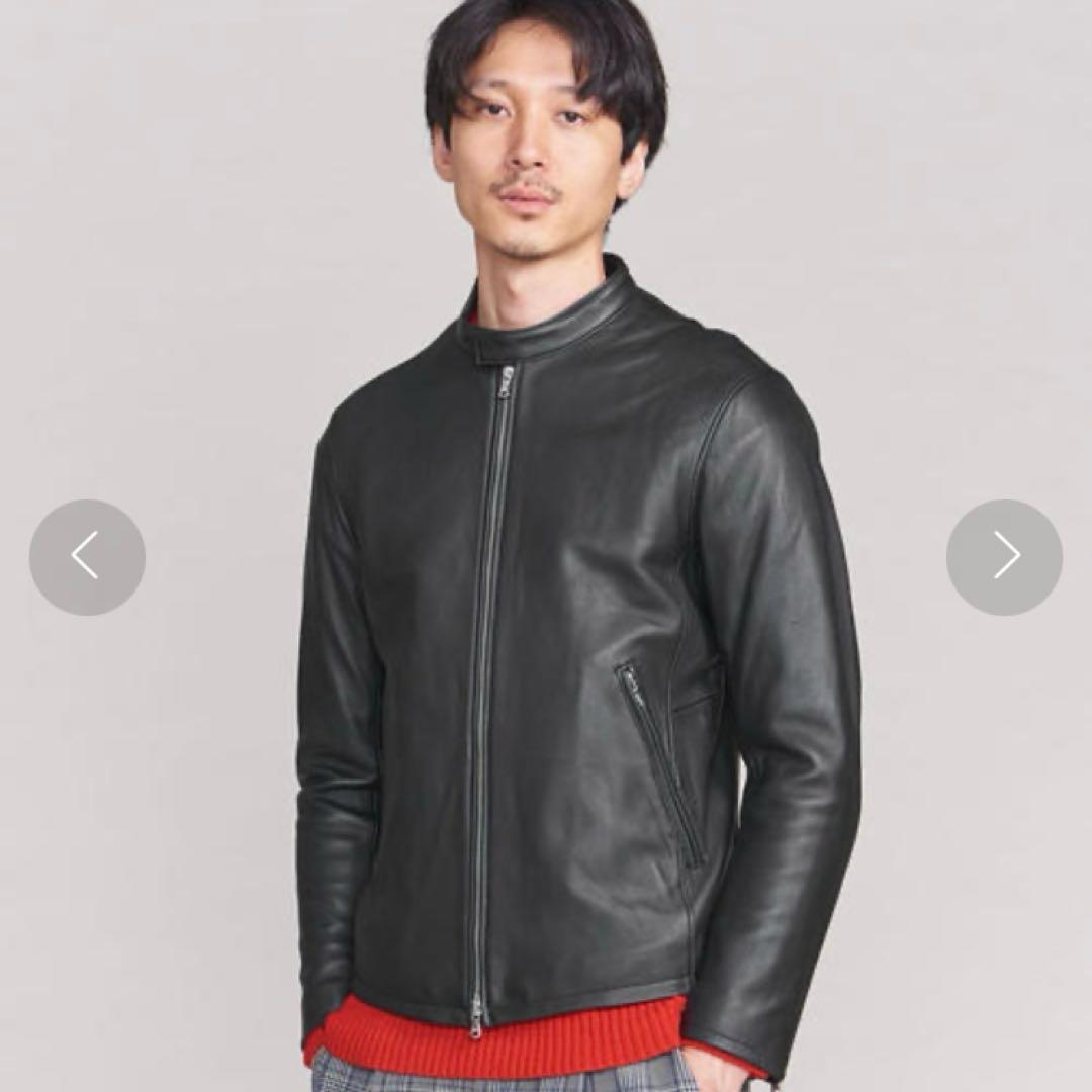 BY シープ シングルライダースジャケット