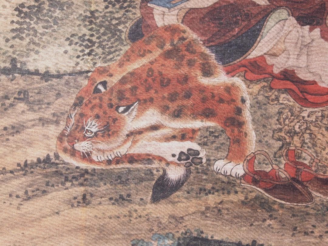 中国　唐時代　呉道子掛け軸　骨董品　肉筆保証 AK1096C11-3