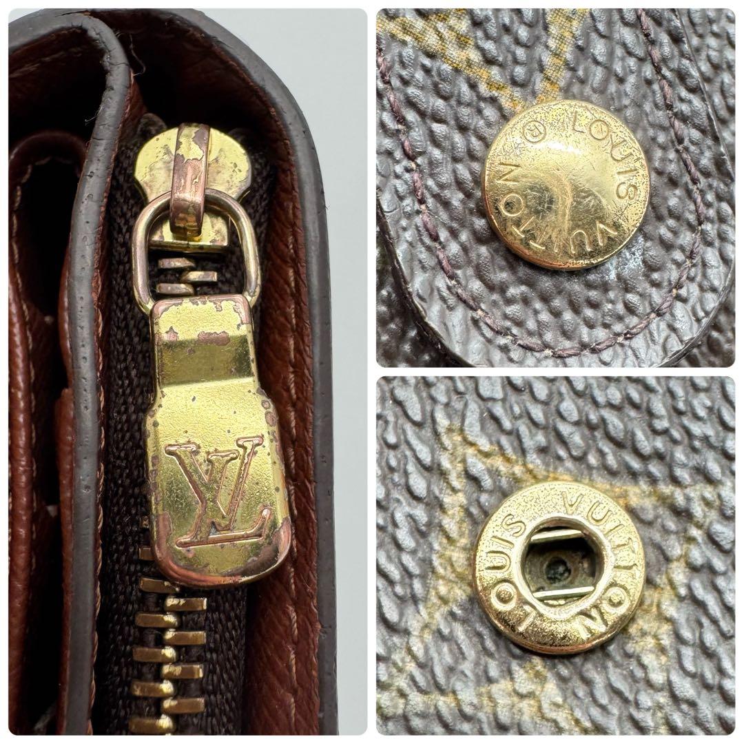 美品✨️ルイヴィトン　モノグラム　コンパクトジップ　折り財布　wallet　ミニ