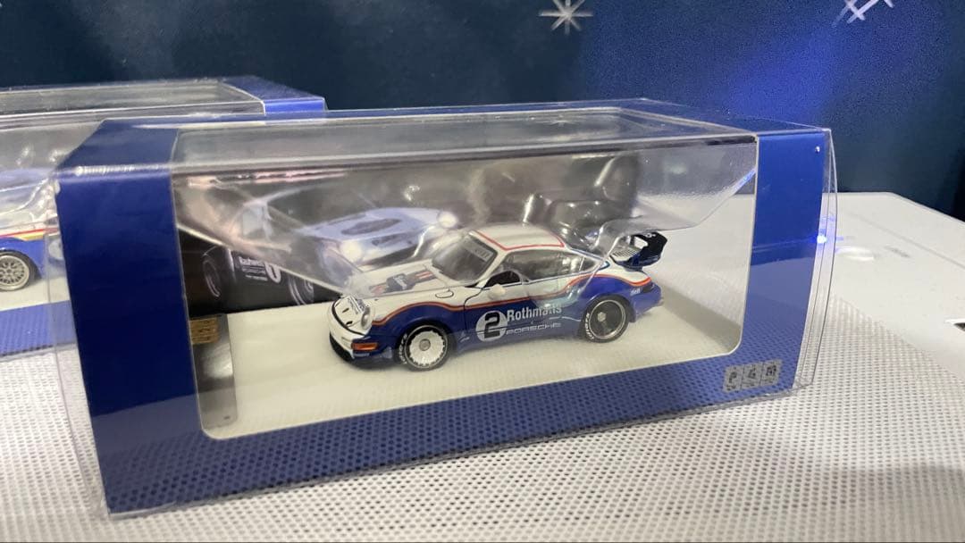 ミニカー PGM 1/64 RWB White/Blue #1.2 porsche 964