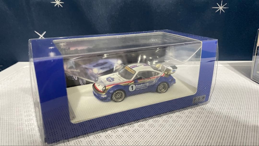 ミニカー PGM 1/64 RWB White/Blue #1.2 porsche 964