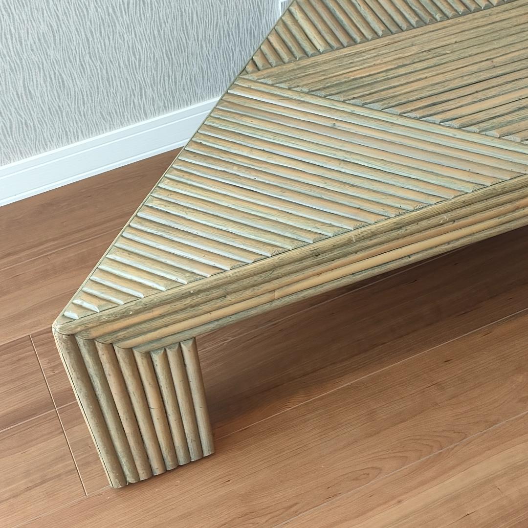 カサブランカ　ローテーブル　ラタン　コーヒーテーブル