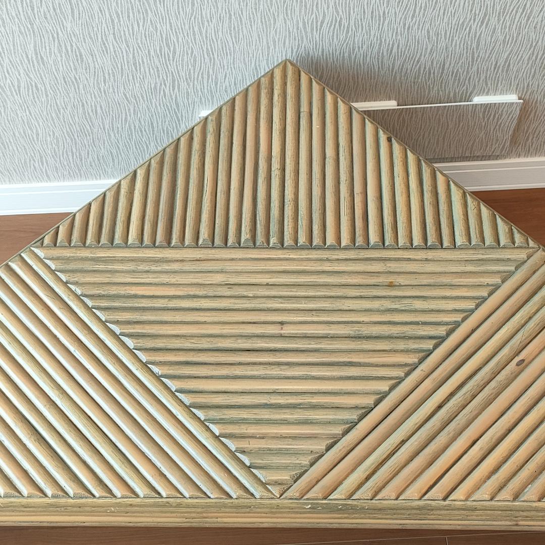 カサブランカ　ローテーブル　ラタン　コーヒーテーブル