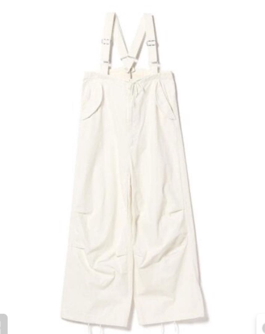 レア！ BEAMSBOY USアーミーオーバーパンツ 白 新品未使用 aiko着