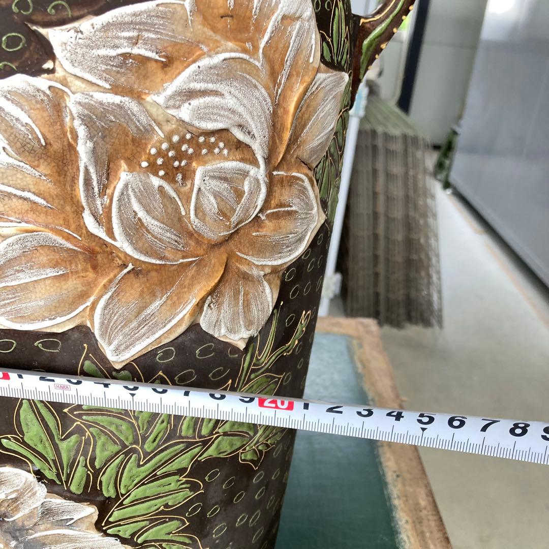 大きな壺　花瓶　インテリア　昭和レトロ