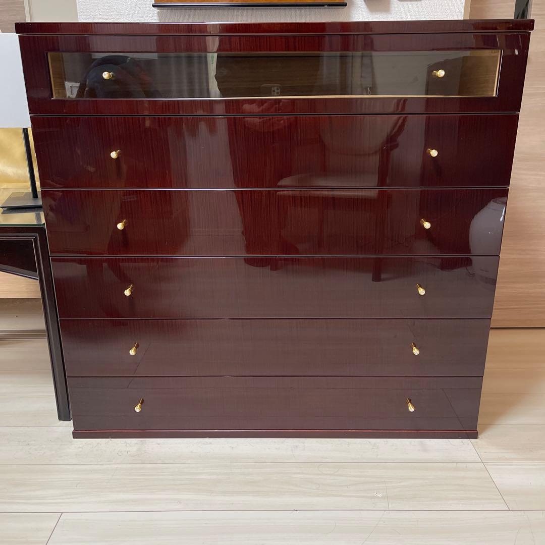 【MATUSOU】 府中家具 松創 ローズウッド 6段 チェスト 美品