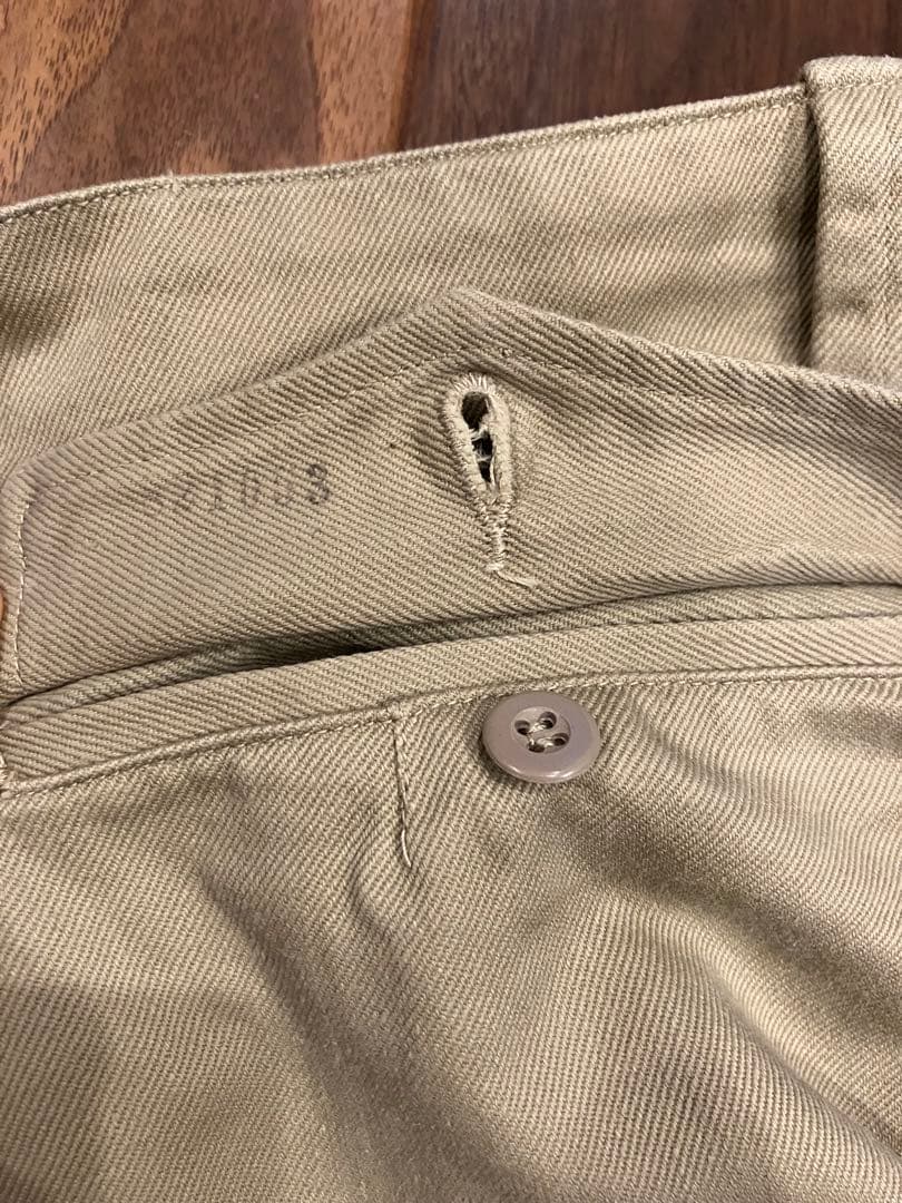 フランス軍 M52 チノパン 50s 60s 仏軍 サイズ35 実物 本物