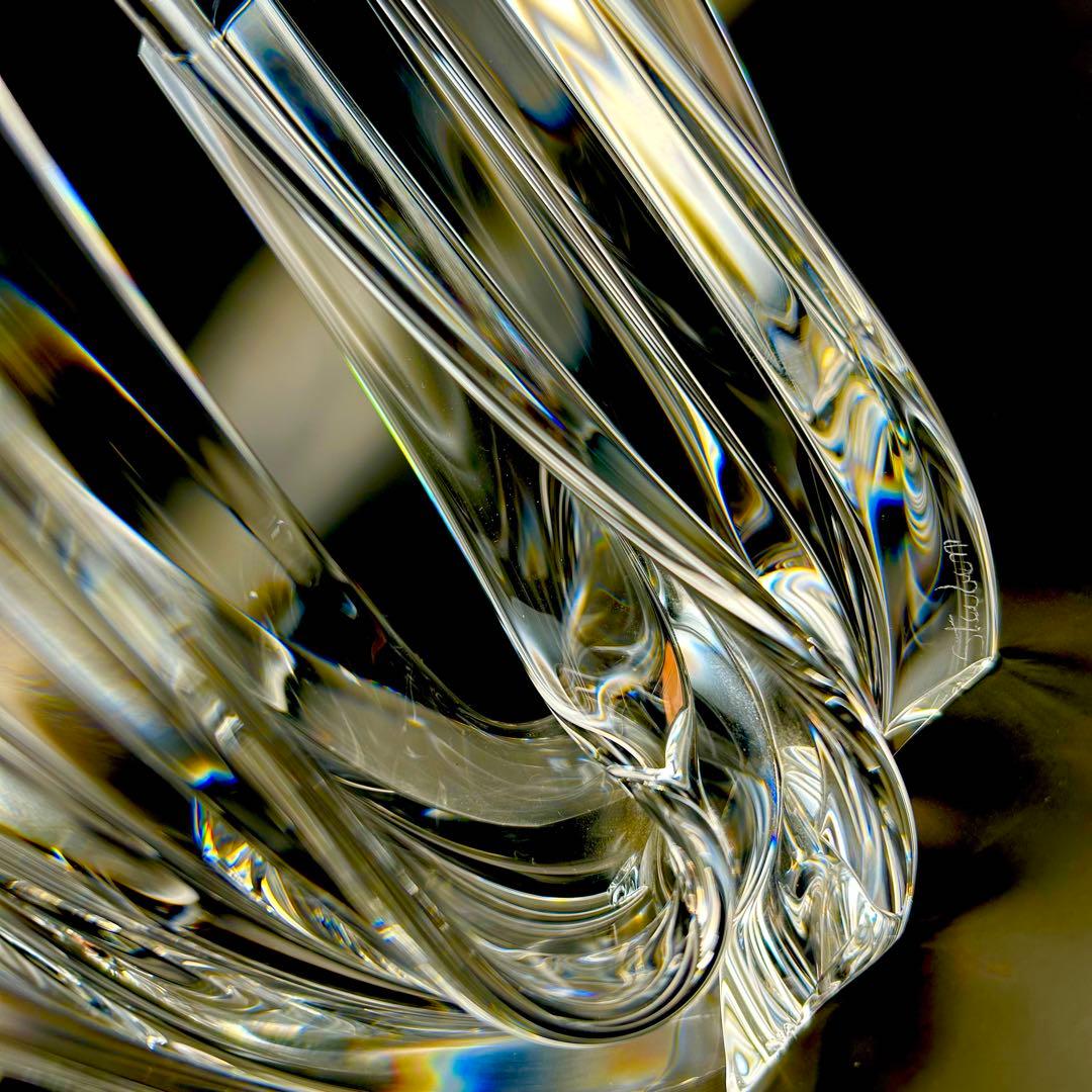 希少【極上美品】スチューベン芸術品　クリスタル　スターストゥリーム流星　オブジェ