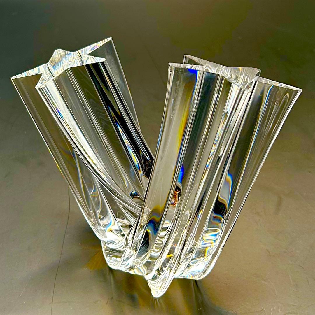 希少【極上美品】スチューベン芸術品　クリスタル　スターストゥリーム流星　オブジェ