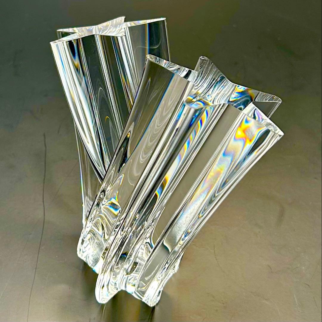 希少【極上美品】スチューベン芸術品　クリスタル　スターストゥリーム流星　オブジェ