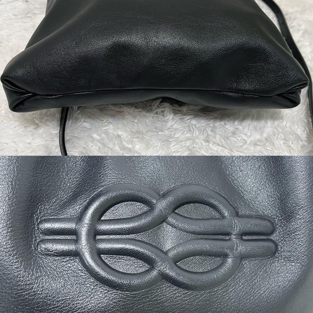 極美品　イアパピヨネ　牛革エンボス　2WAYショルダーバッグ　ゴールド金具