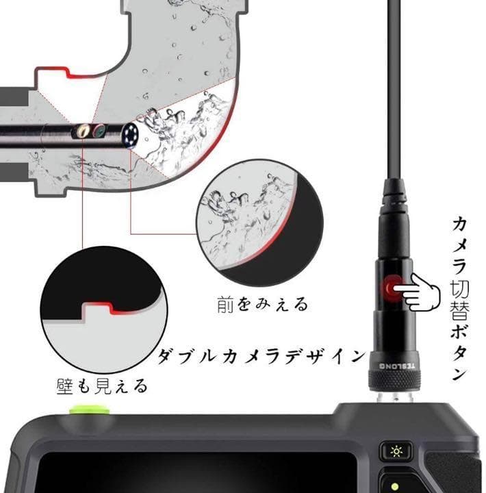 暗くても鮮やかな撮影HDRモード搭載♪❤プロフェッショナル仕様☆工業用内視鏡