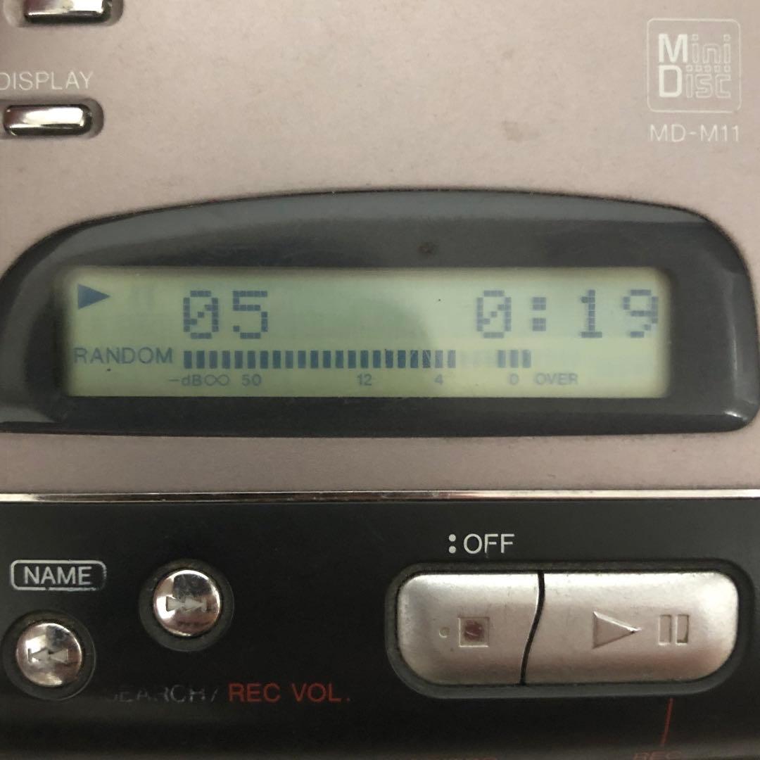 送料込★動作品★SHARP ポータブルMDレコーダー MD-M11 再生ok