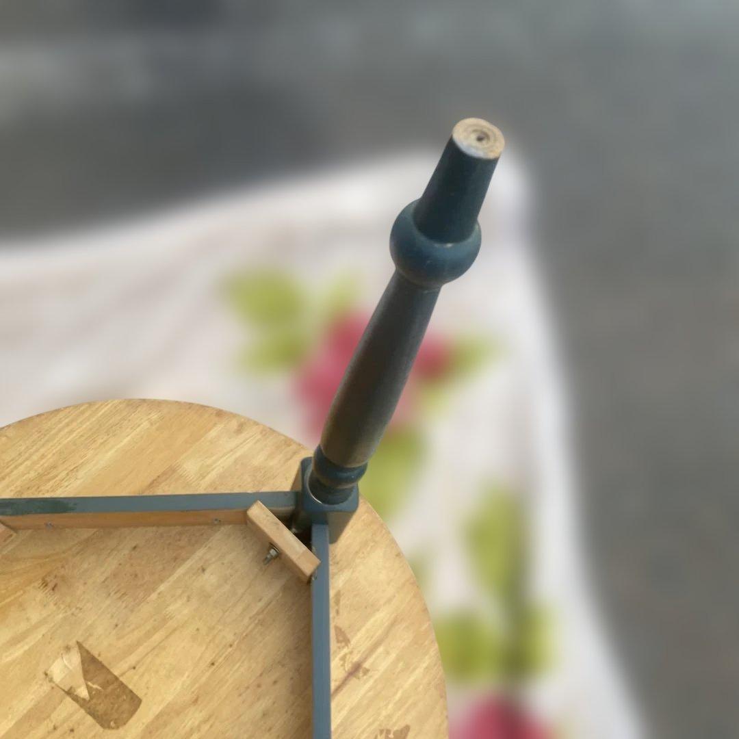 木製円形テーブル アンティーク風