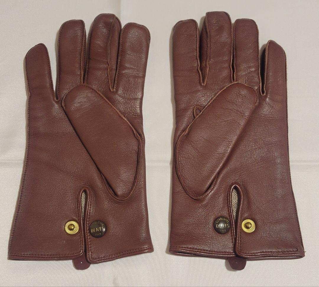 DENTS デンツ グローブ 8 革手袋 紳士手袋 手袋 レザー ブラウン 茶