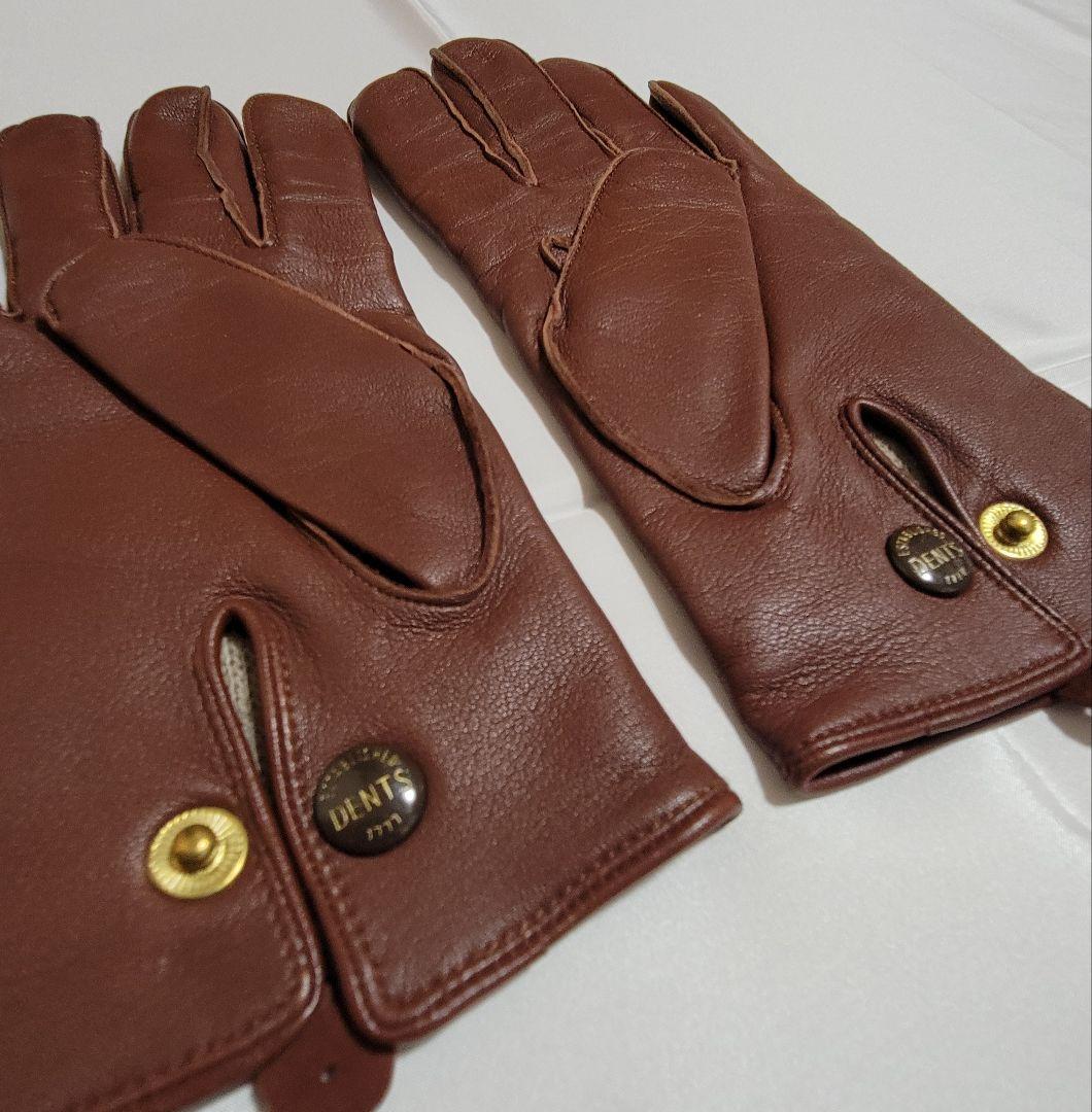 DENTS デンツ グローブ 8 革手袋 紳士手袋 手袋 レザー ブラウン 茶