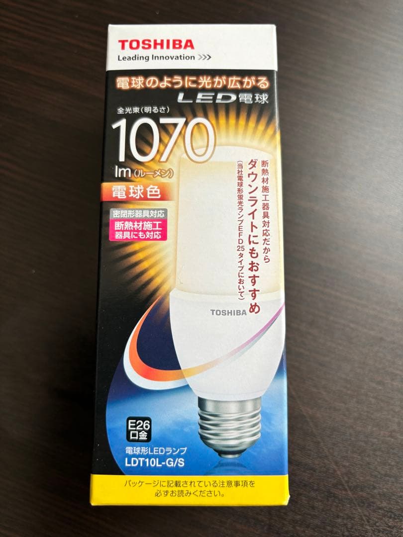 東芝TOSHIBA LED電球 LDT10L-G/S E26 10個セット