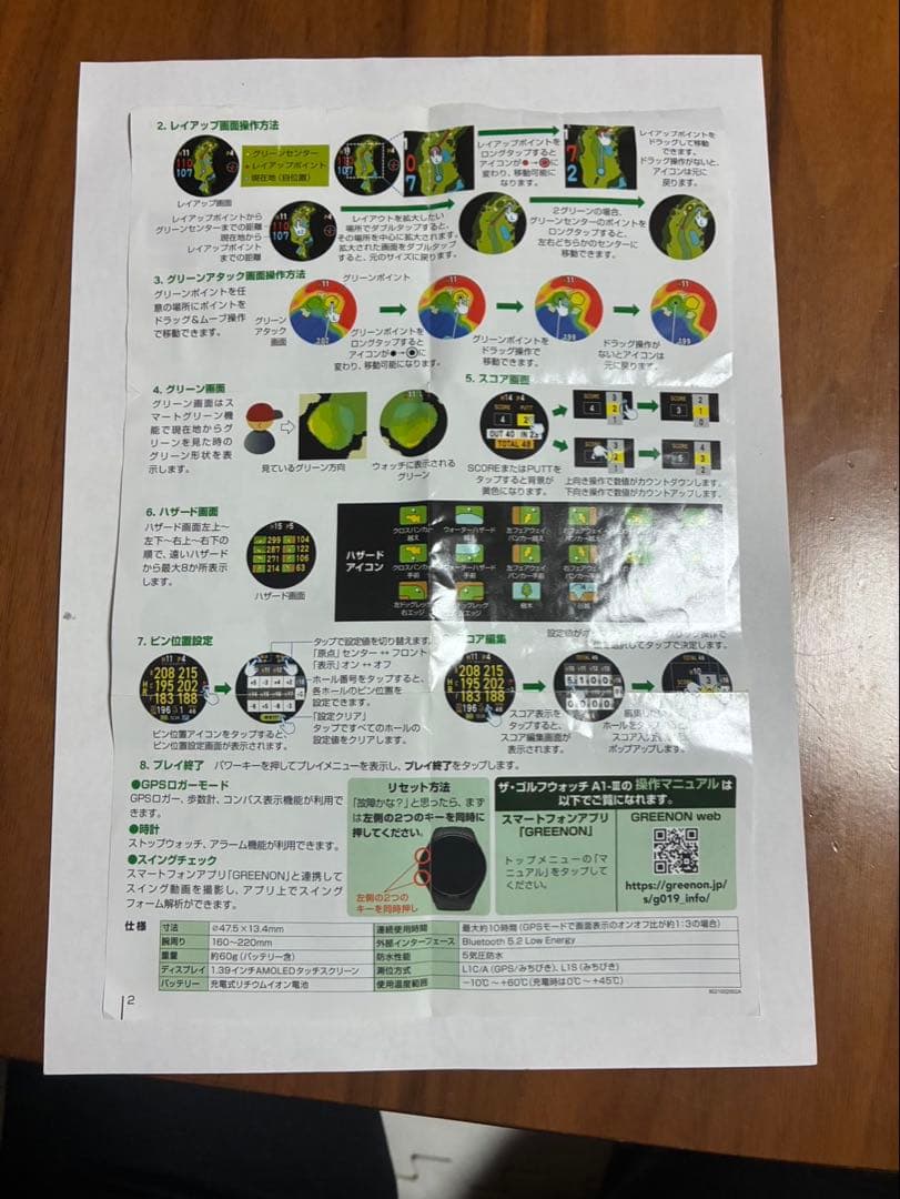 ザ：ゴルフウォッチ　エーワンⅢ