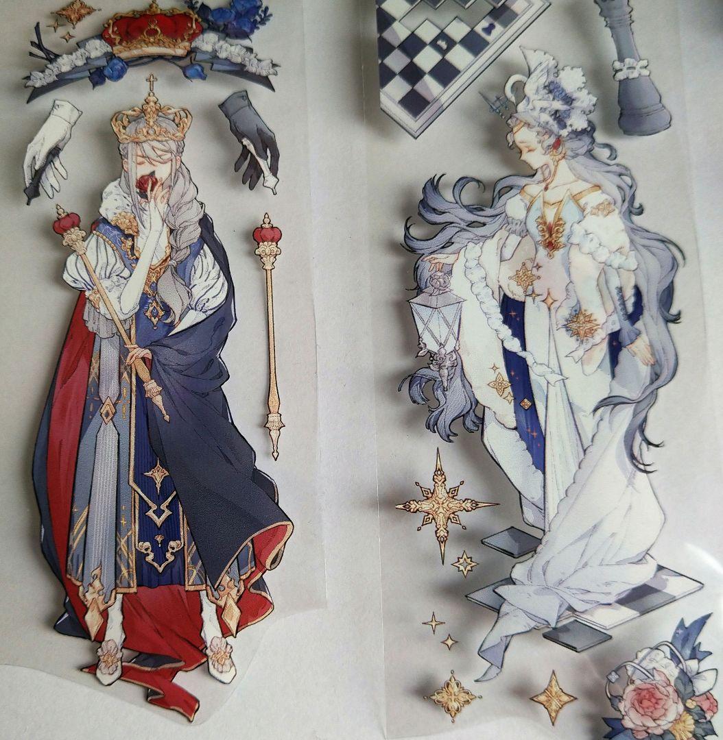 ☆再販☆J14＃无尽棋局(PET) Komos空物館 切り売り海外人物マステ