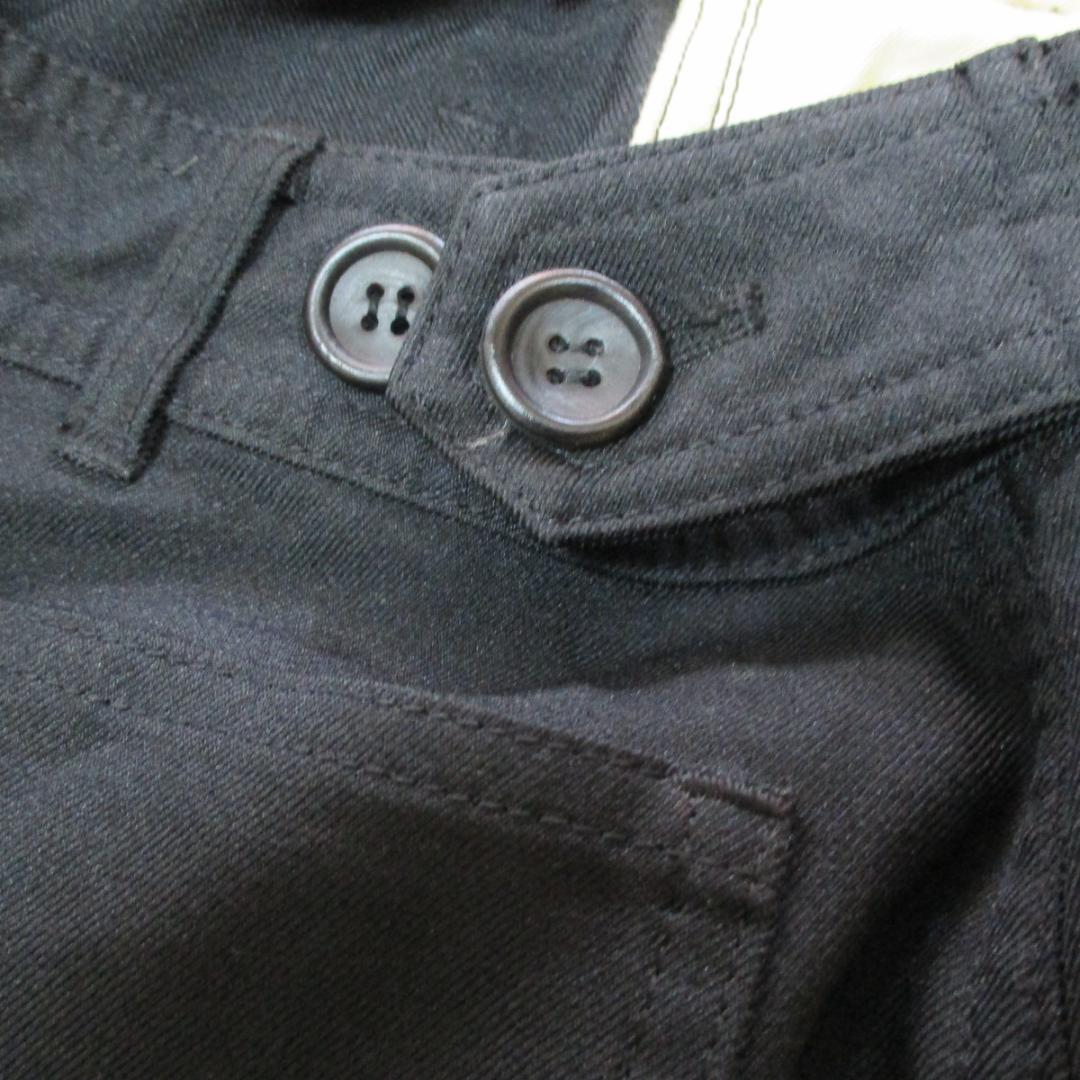 ユージニアスCDG ポリ縮絨ワークパンツ ブラックM コムデギャルソン