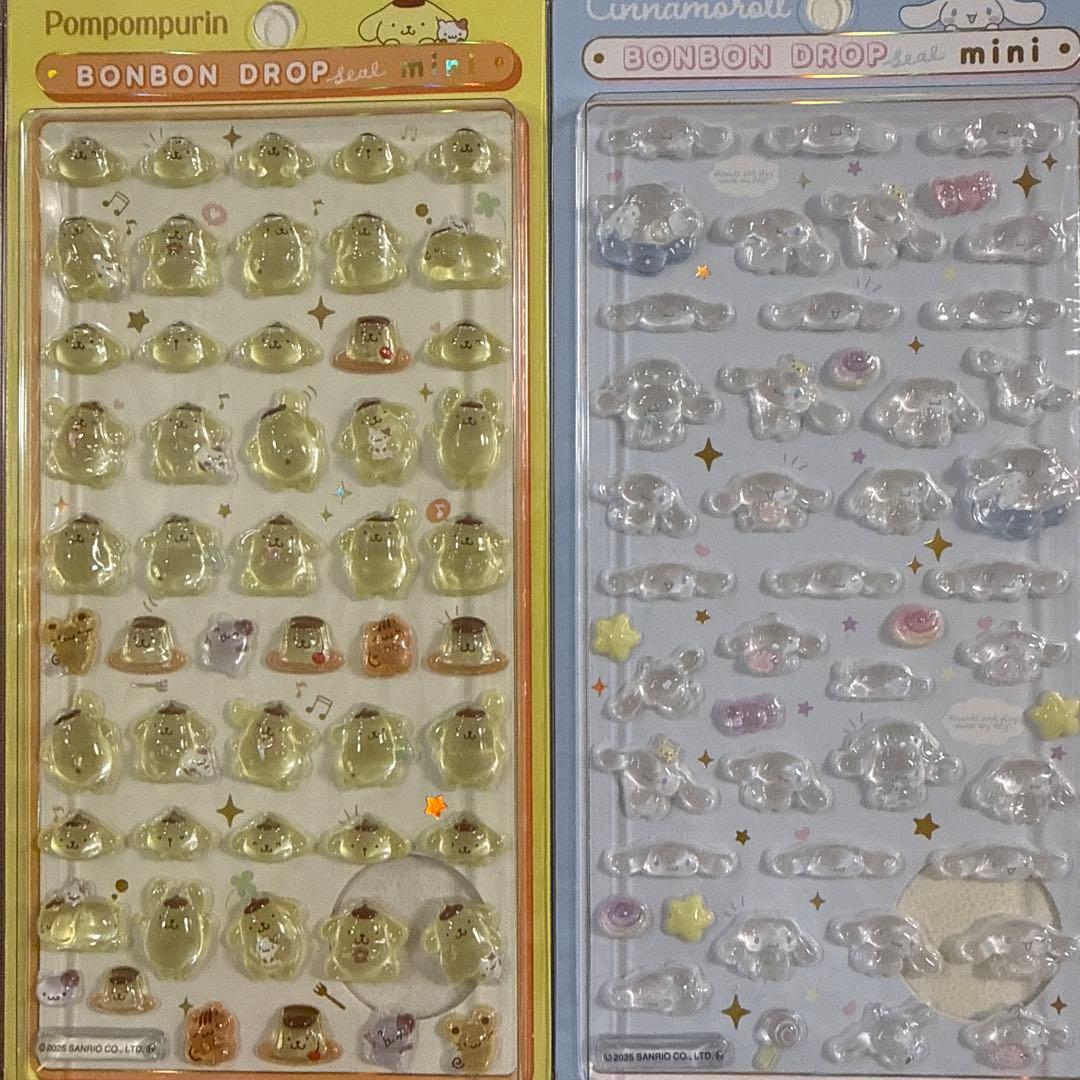 【国内正規品】ボンボンドロップシール　ミニ　サンリオ　8枚