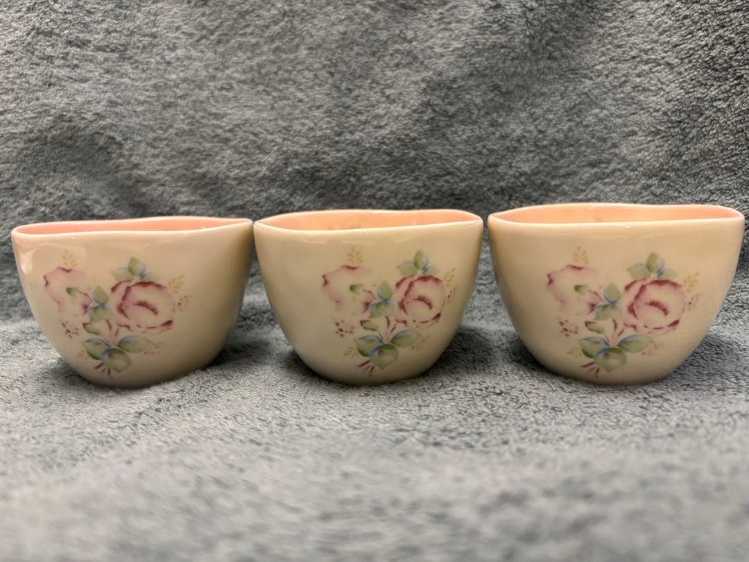 【イマン】　ほのか　和陶器　小鉢　3個