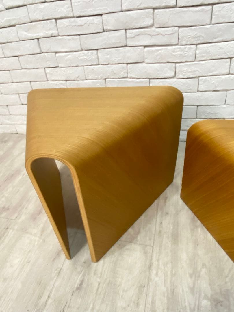 ⭐️【全国送料無料】レア 廃盤 無印良品 収納　ベンチ　スツール　セット