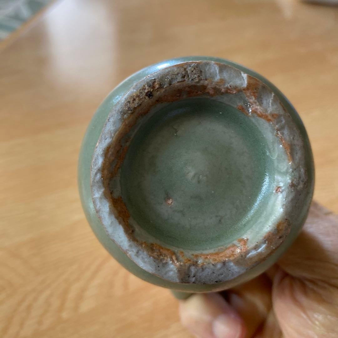 龍泉窯　青磁　水注　明代　完品