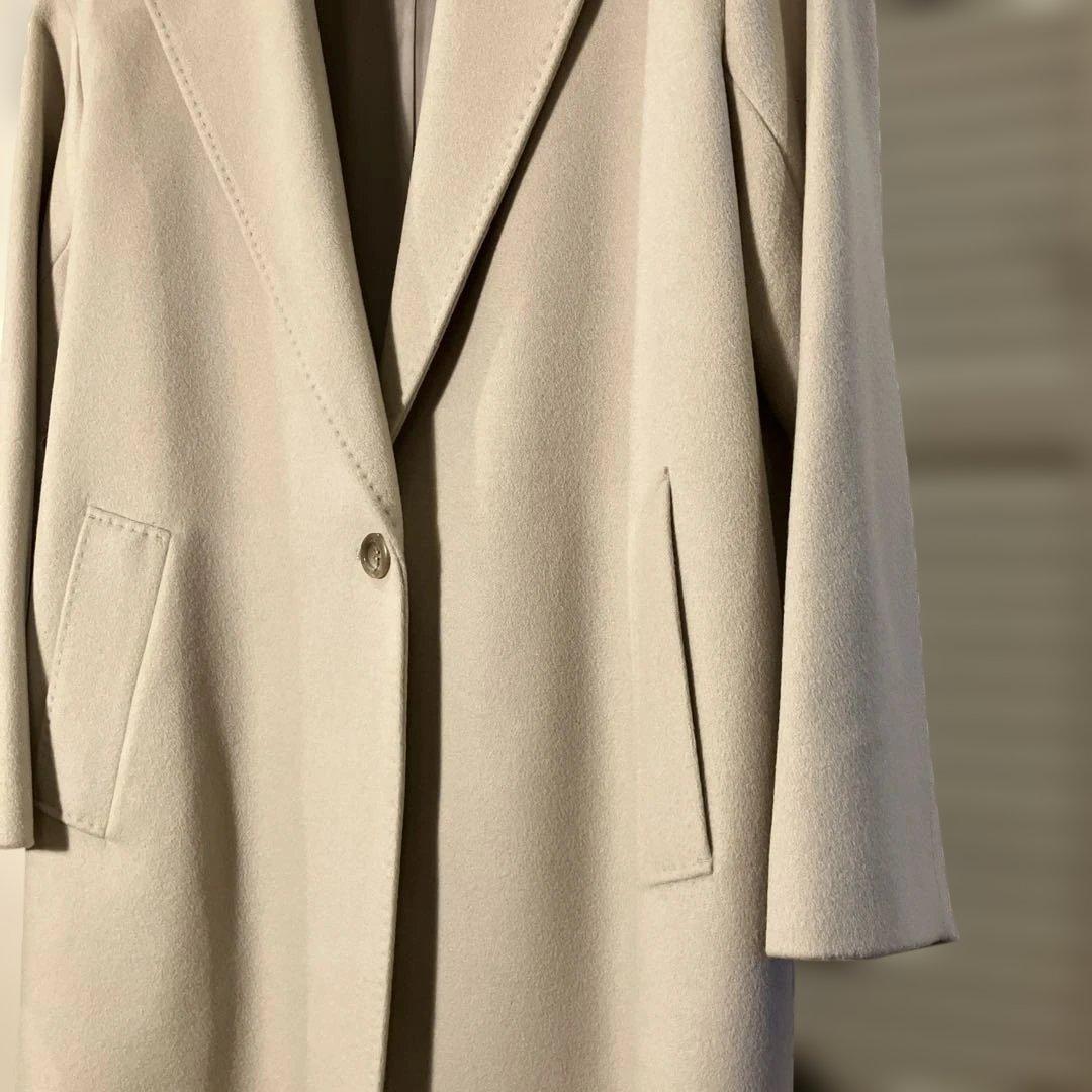 23区 羊毛 ウールチェスターコート アイボリー 38