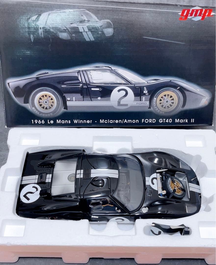 GMP 1/12 1966 Ford GT40 MkII #2優勝　≠ 1/18