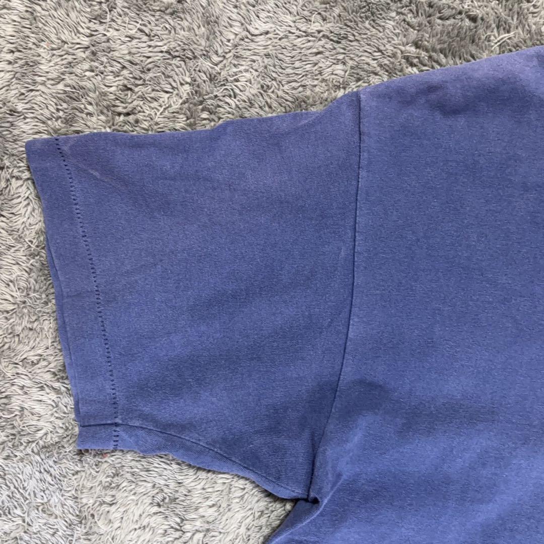 【90s】 \"old stussy\" (L) シャドーマン 茄子紺 フェード