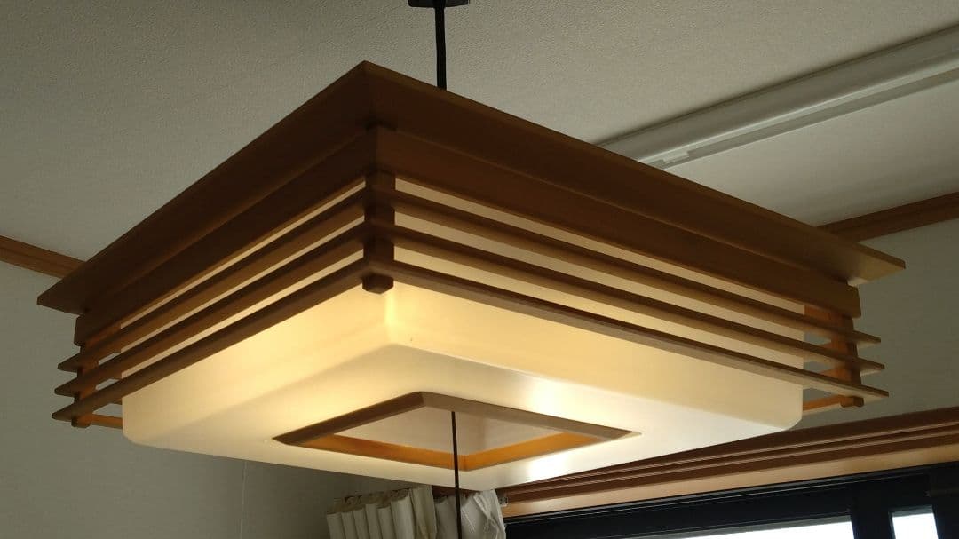 ナチュラルウッド 和風ペンダントライト ひのき枠　 6〜8畳用　和室 シンプル