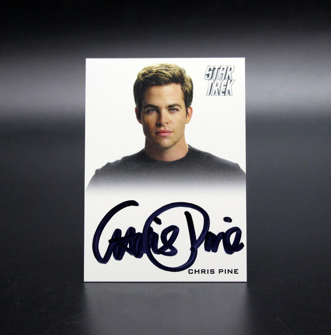 スタートレック　star trek　クリス　パイン　サイン カード