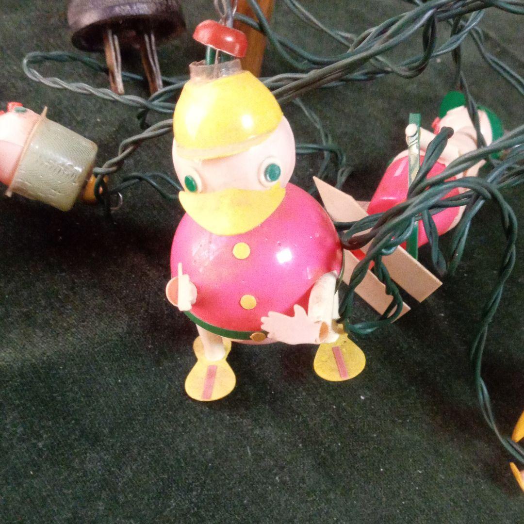 アンティーク　ディズニー　セルロイド　クリスマスライト