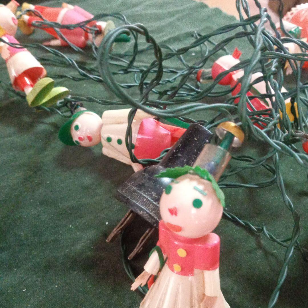 アンティーク　ディズニー　セルロイド　クリスマスライト