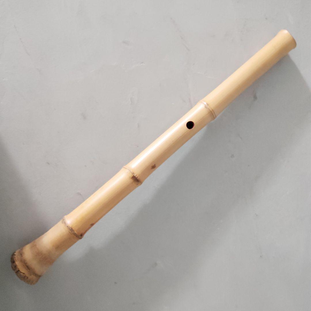 無銘　尺八　竹製中継無　一尺六寸官　48.5cm