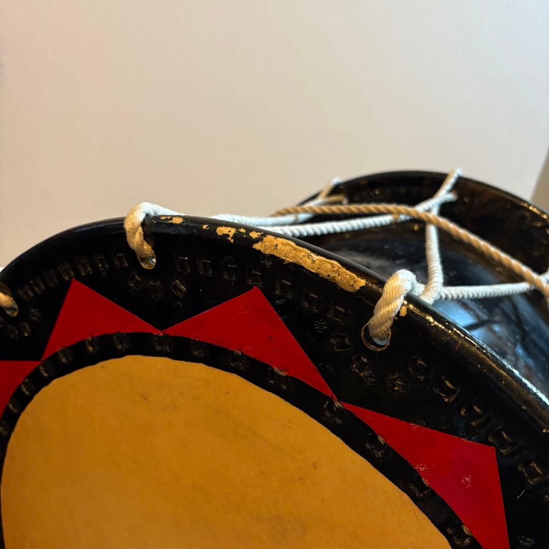 盛岡 さんさ太鼓 一尺七寸 1尺7寸 直径 約51cm　和太鼓 バチ付