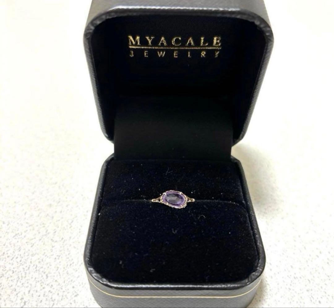 MYACALE JEWELERY サファイア　パープル　10K 5号