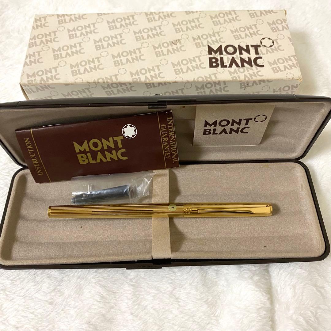 極美品　モンブランMONTBLANC ノブレス　ゴールド　万年筆　585 F