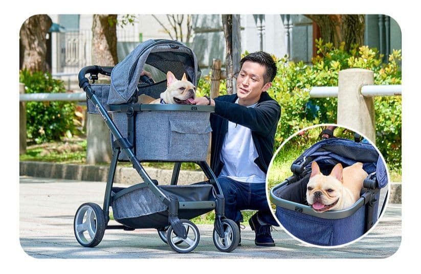 SpaceOFT ペットカート ファーストクラス アースグレー