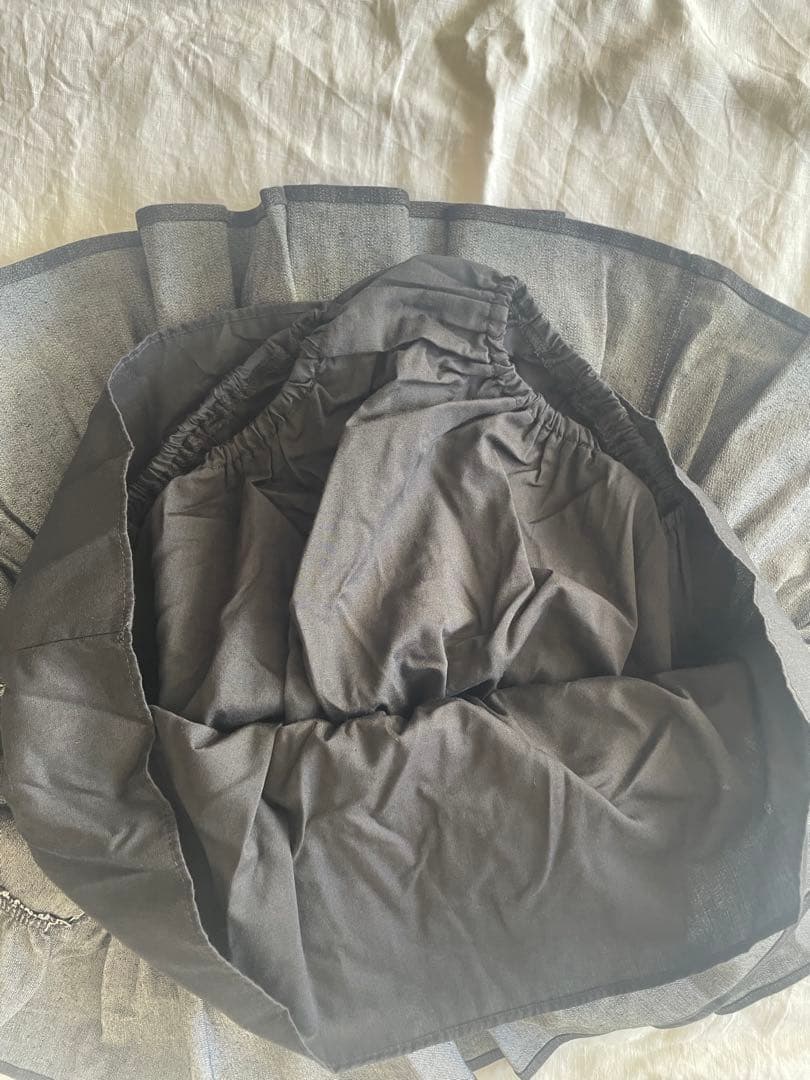 WONNY RIBBON フリル付き黒スカート サイズL