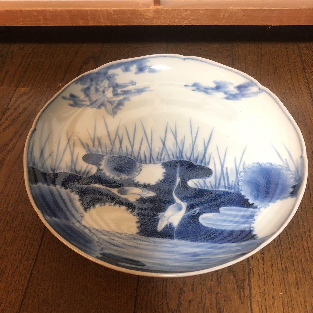 茶道具　染付け　有田焼　福の印