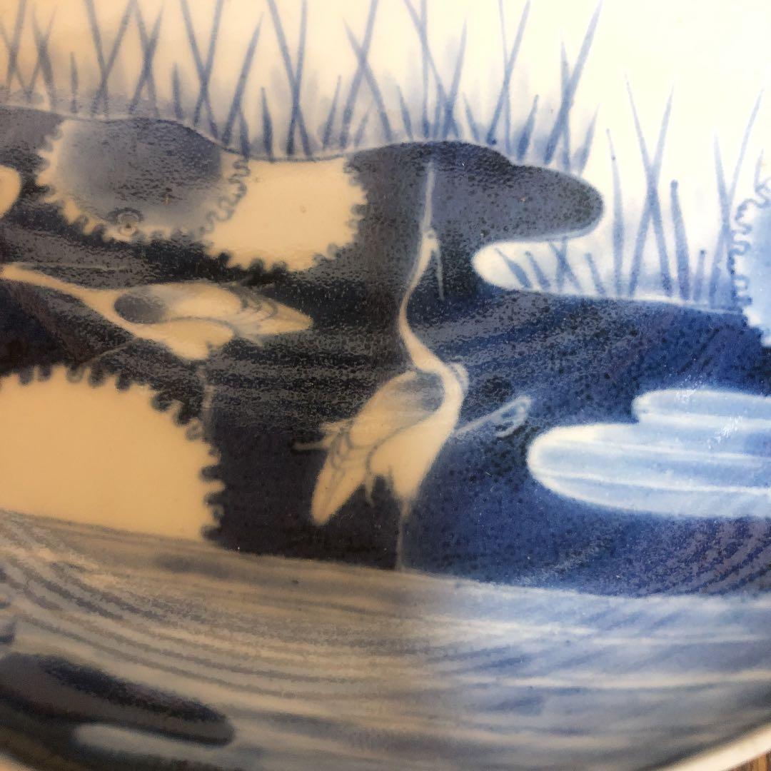 茶道具　染付け　有田焼　福の印