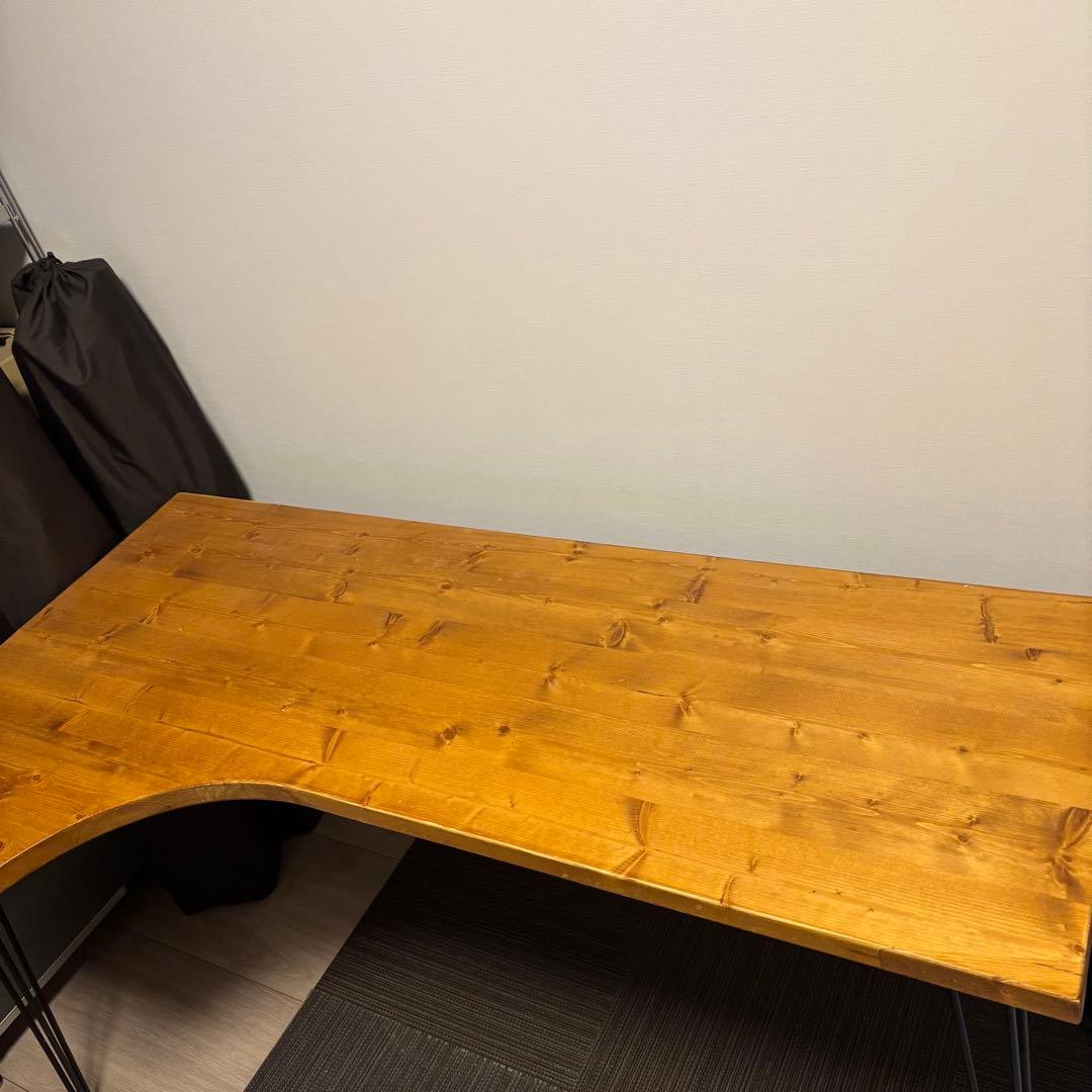 LOWYA L字 デスク 140cm 天然木使用