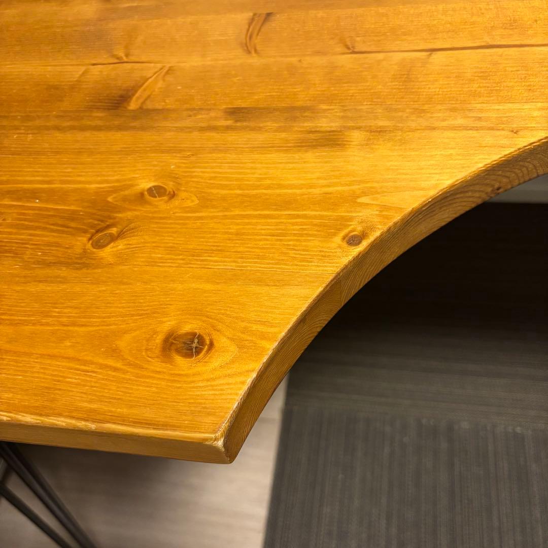 LOWYA L字 デスク 140cm 天然木使用