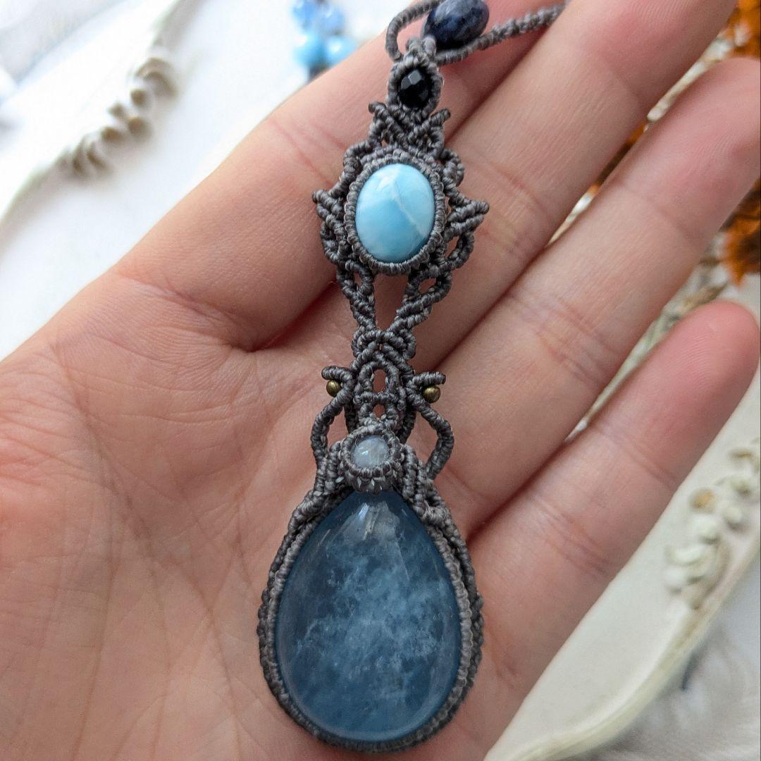 1265 マクラメハンドメイドネックレス